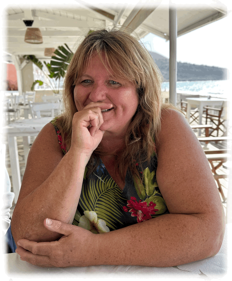 Christina am Strand